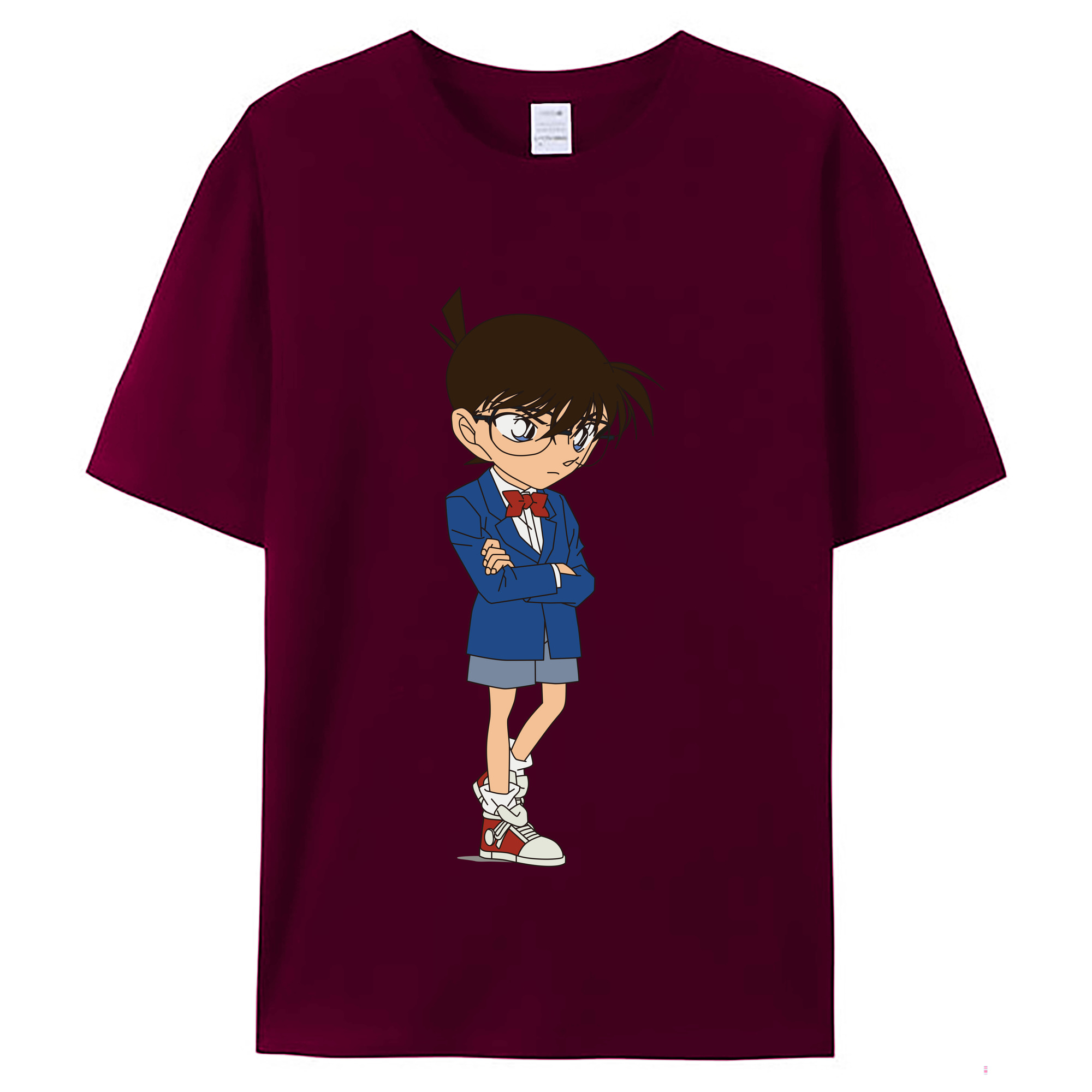 （画像用） 名探偵コナン 江戸川 コナン Detective Conan Conan Edogawa レディースカジュアルプリントTシャツ（綿100％）
